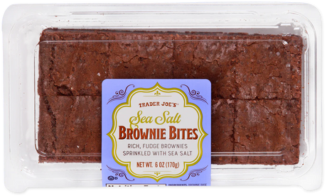 Trader Joes Sea Salt Brownie Bites/6 Oz