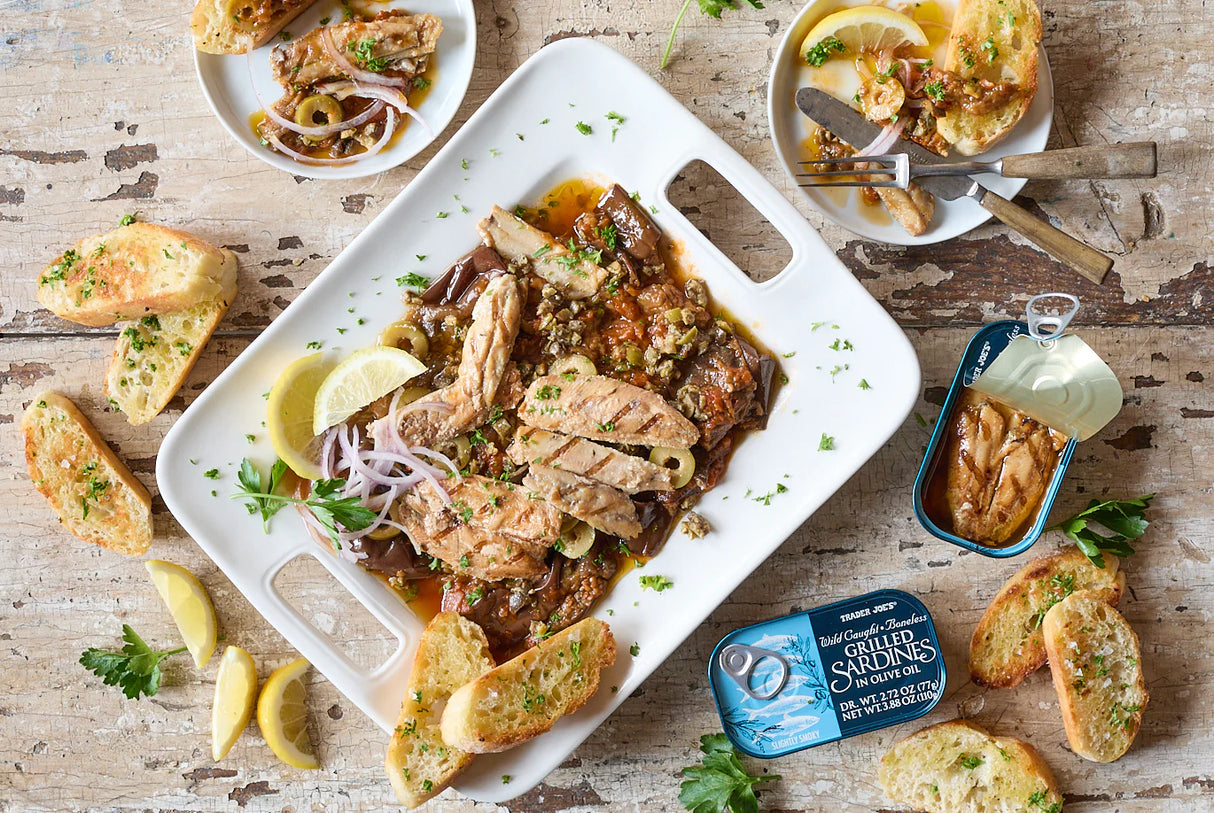 Wild Caught Boneless Grilled Sardines in Olive Oil 3.88 Oz