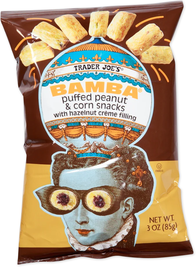Trader Joe’s Bamba with Hazelnut Crème Filling/3 Oz