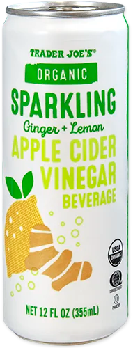Organic Sparkling Ginger + Lemon Apple Cider Vinegar Beverage - 12 Fl Oz