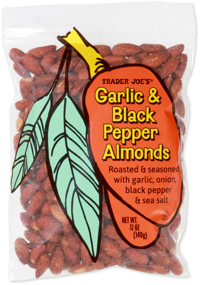 Garlic & Black Pepper Almonds 12 Oz