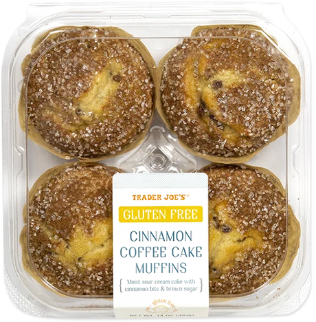 Trader Joe’s Gluten Free Cinnamon Coffee Cake Muffins/14 Oz