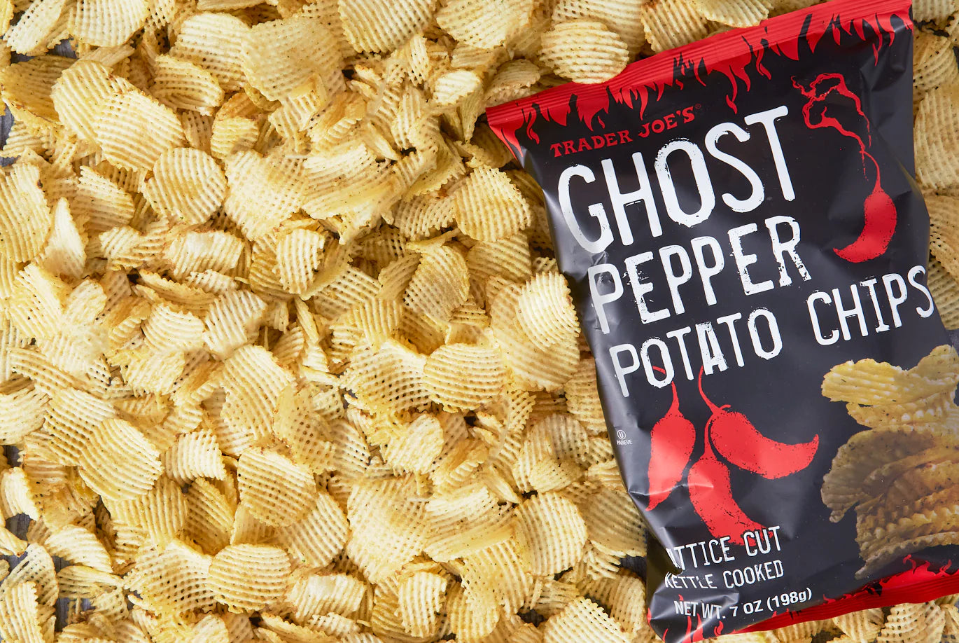 Trader Joes Ghost Pepper Potato Chips/7 Oz