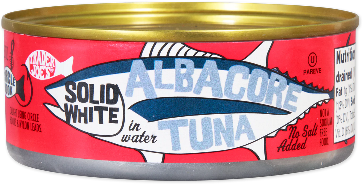 Solid White Albacore Tuna in Water No Salt Added 4.5 Oz