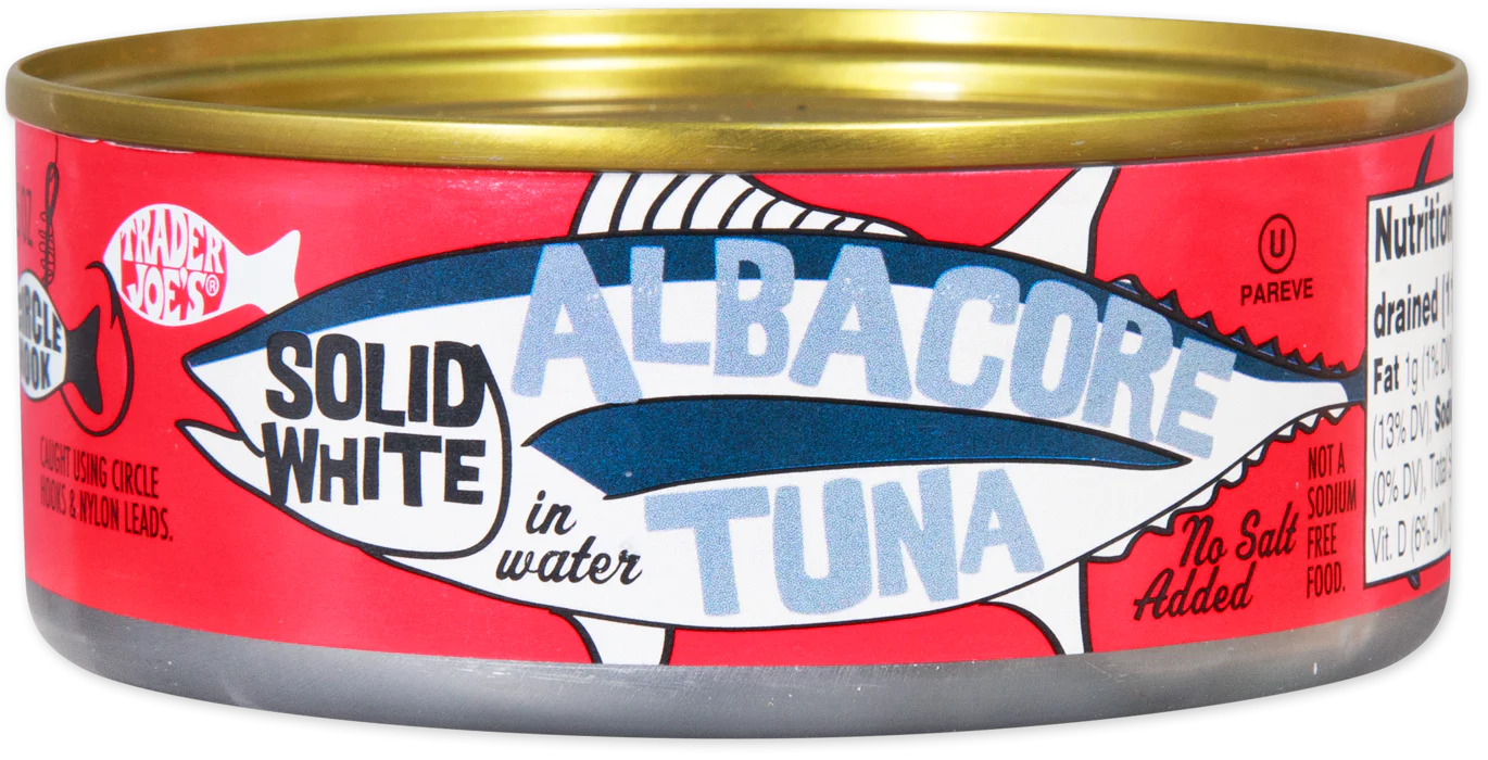 Solid White Albacore Tuna in Water No Salt Added 4.5 Oz