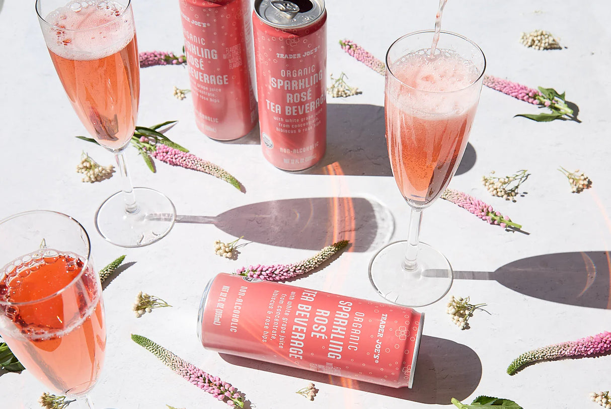 Organic Sparkling Rosé Tea Beverage - 12 Fl Oz