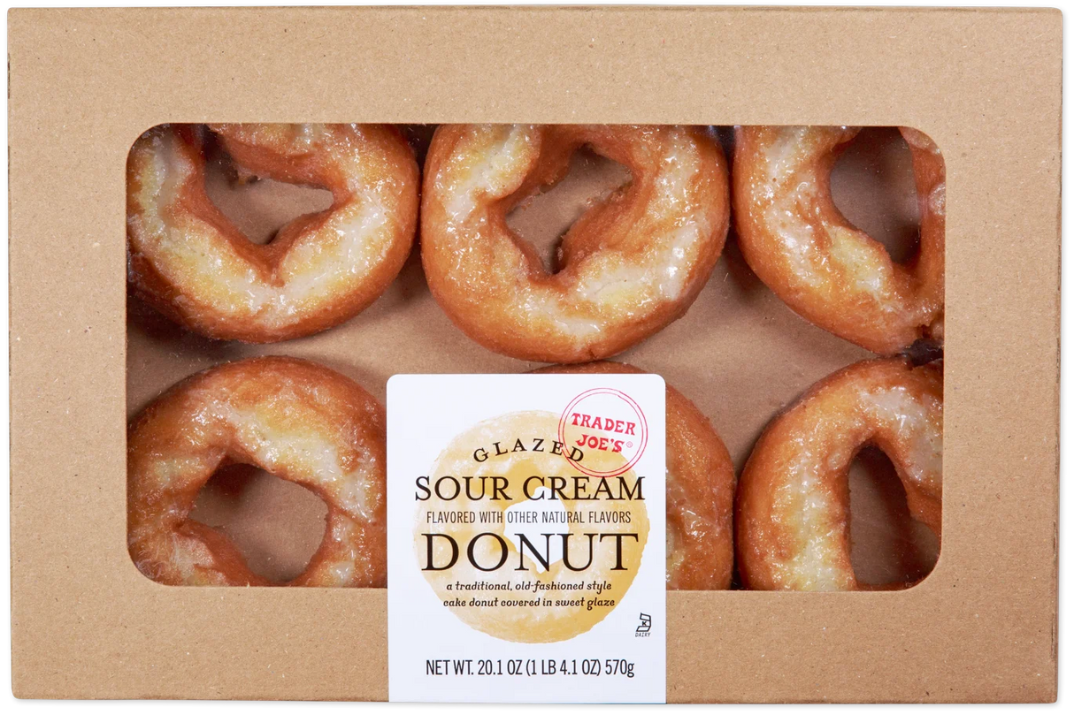 Trader Joe’s Glazed Sour Cream Donuts/20.1 Oz
