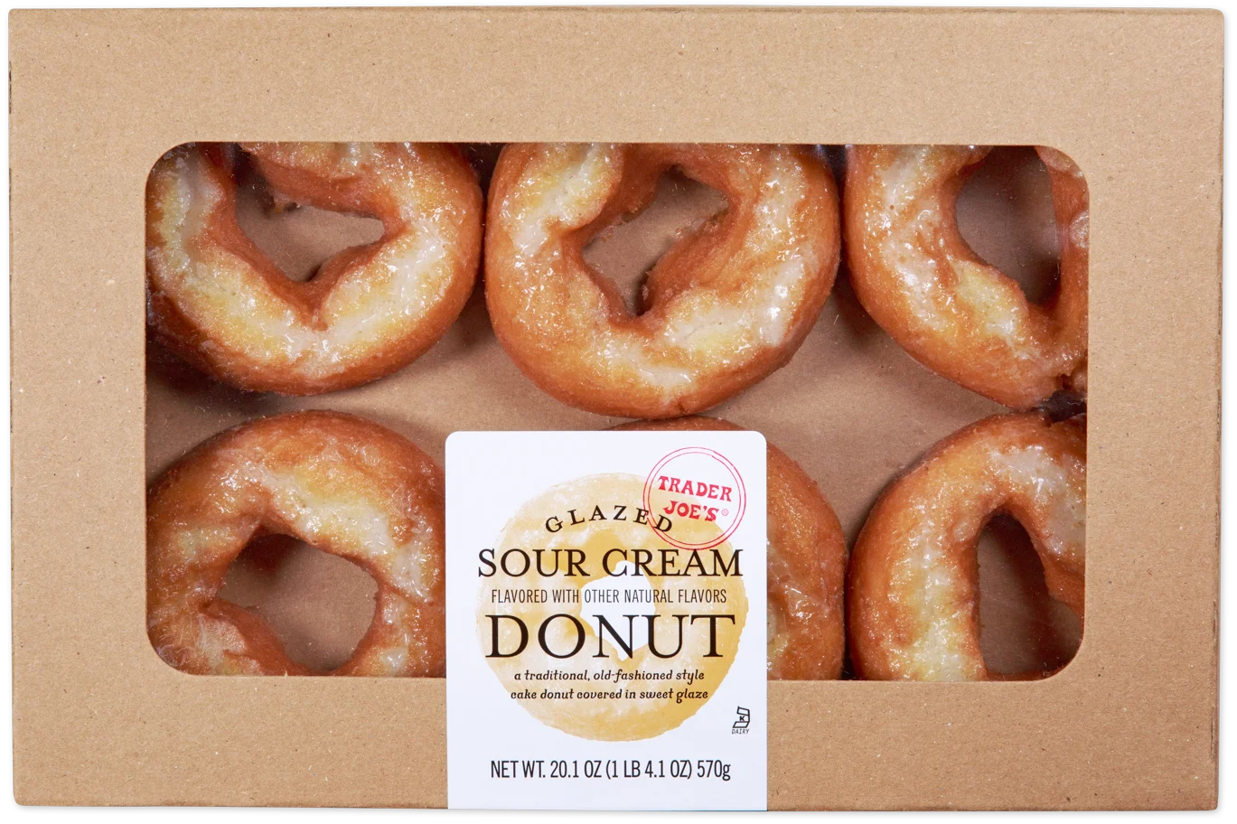 Trader Joe’s Glazed Sour Cream Donuts/20.1 Oz