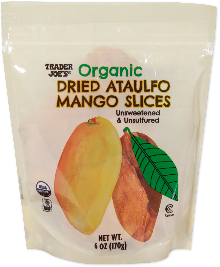 Organic Dried Ataulfo Mango Slices 6 Oz