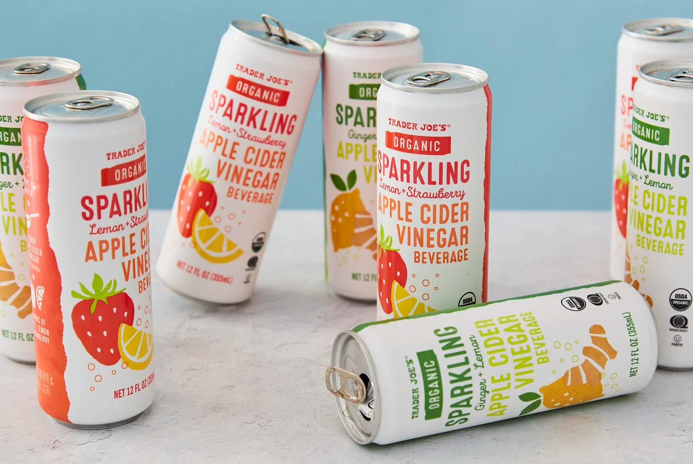 Organic Sparkling Ginger + Lemon Apple Cider Vinegar Beverage - 12 Fl Oz