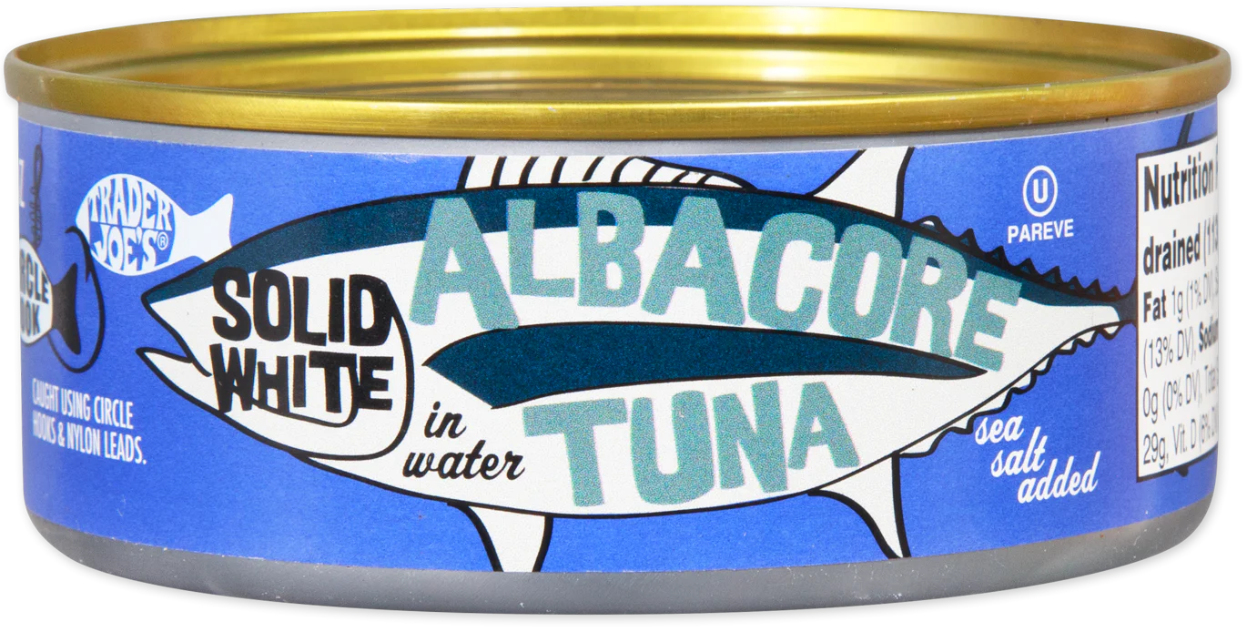 Solid White Albacore Tuna in Water Sea Salt Added 4.5 Oz
