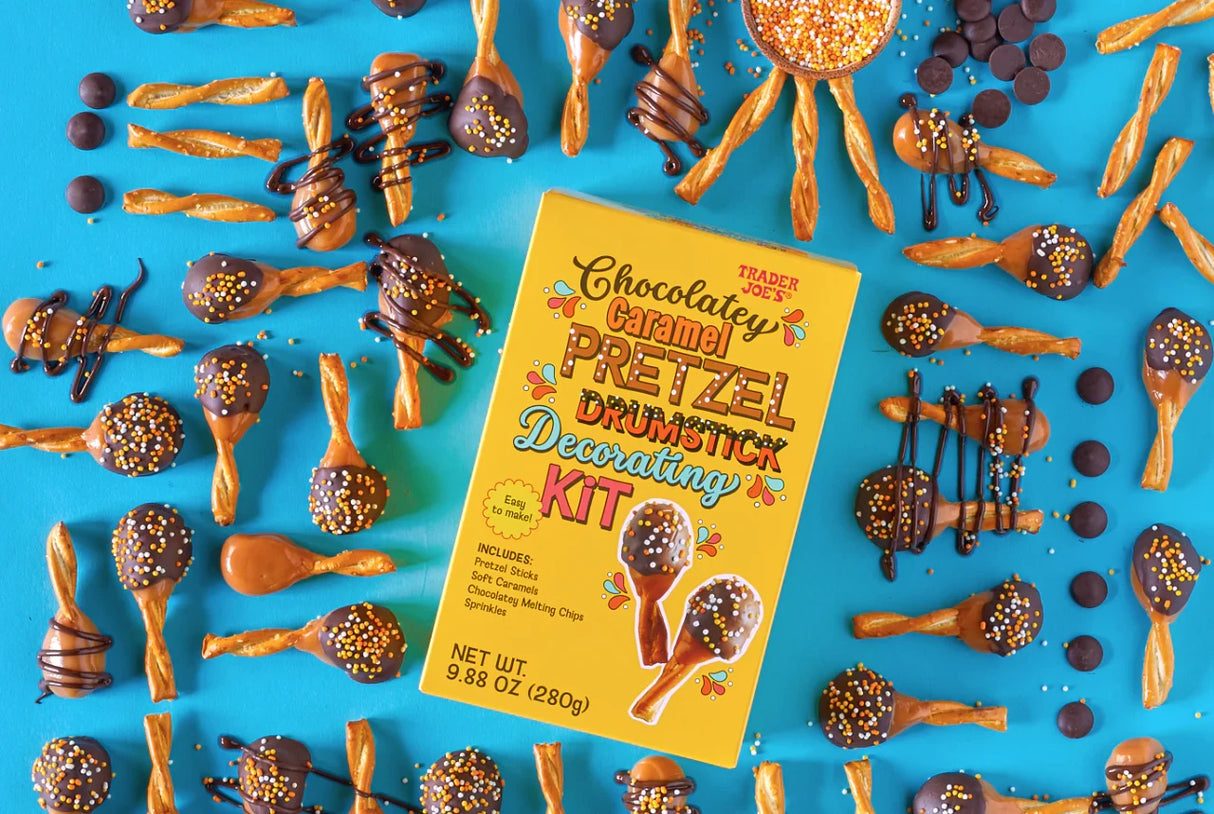 Chocolatey Caramel Pretzel Drumstick Decorating Kit – Fun Holiday DIY Treat