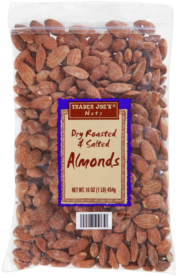 Dry Roasted & Salted Almonds 1 lb