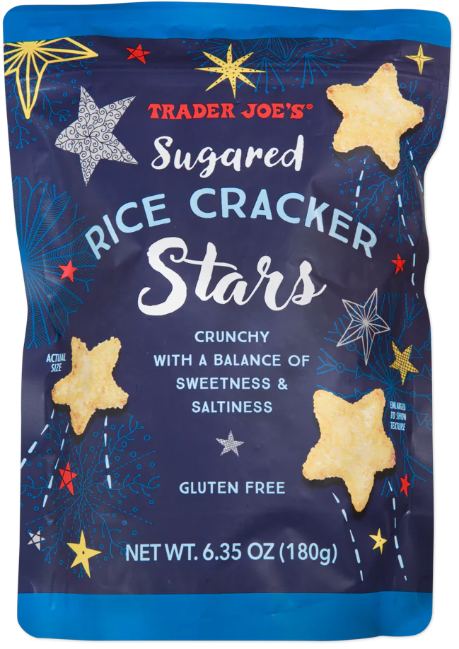 Sugared Rice Cracker Stars 6.35 oz