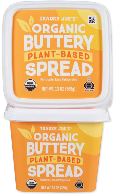Organic Plant Based Buttery Spread Vegan Dairy Free 13 Oz