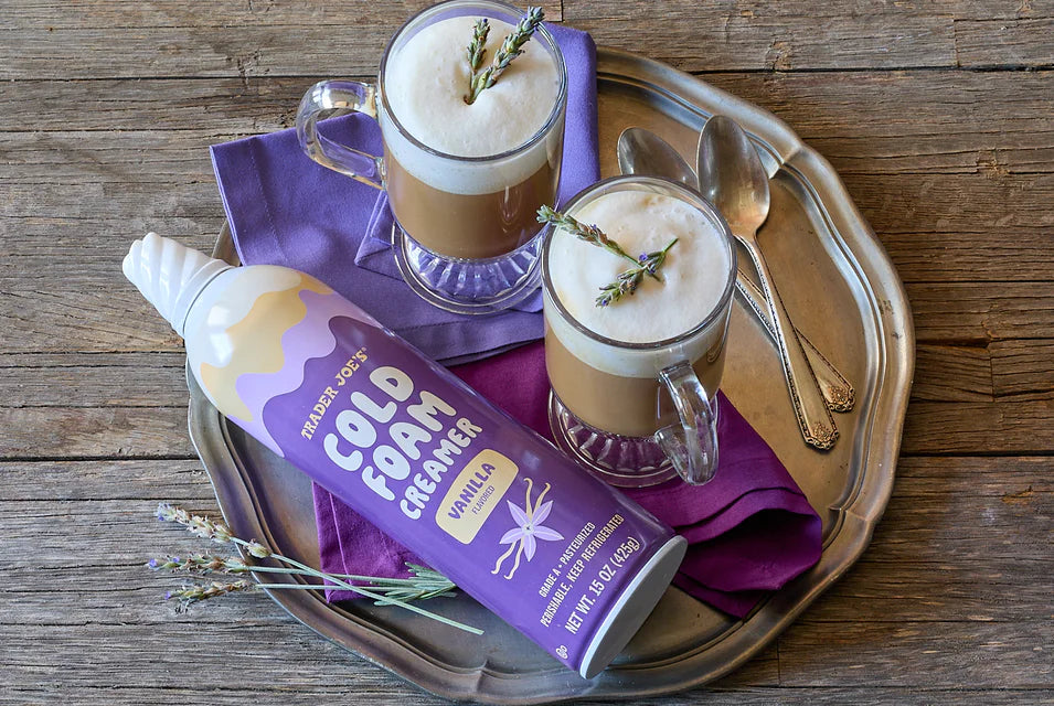 Vanilla Cold Foam Creamer Light & Fluffy Coffee Topping 15 Oz