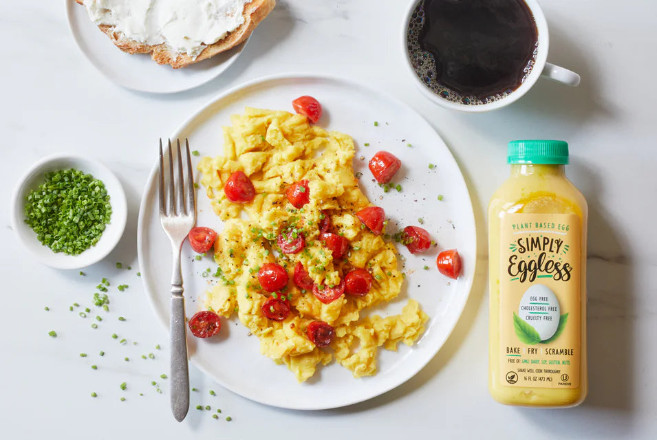 Plant Based Egg Substitute Vegan Eggless Liquid for Cooking 16 Oz