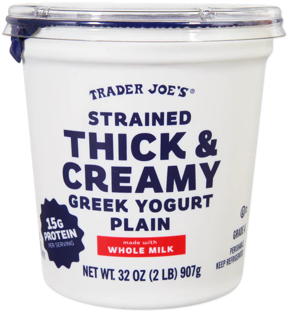 Plain Greek Yogurt Thick & Creamy High Protein Strained Yogurt 32 Oz