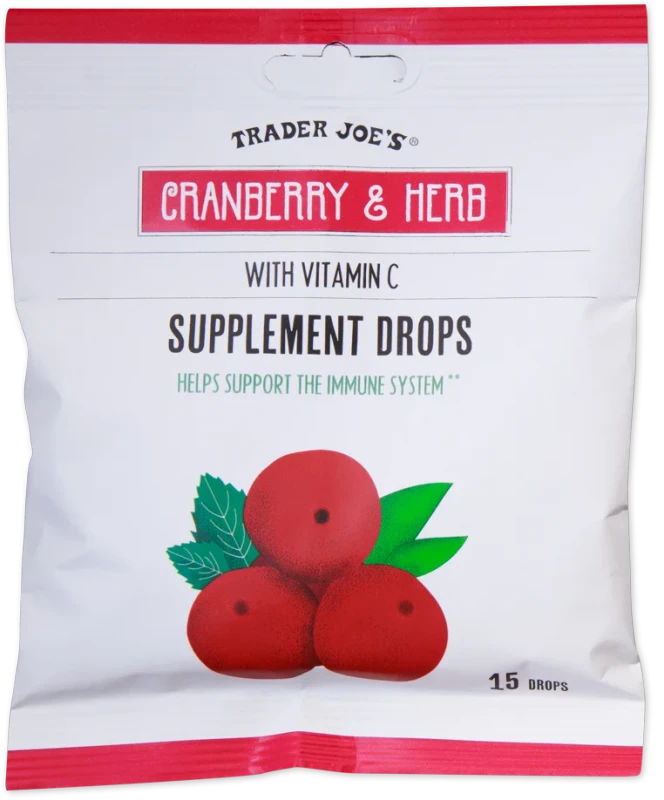 Cranberry & Herb Supplement Drops 15 Count Immune Support