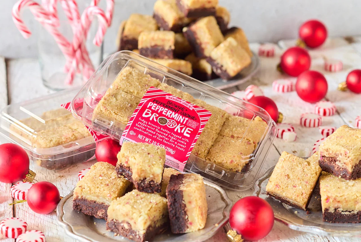 Peppermint Brookie 10.5 Oz Holiday Layered Brownie Cookie Desser