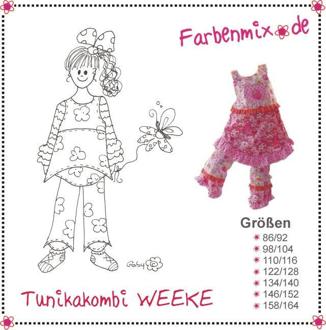 Sewing Pattern Weeke Tunic and Trouser by Farbenmix
