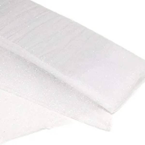 Tulle Glitter Fabric - 100 Percent Polyester Tulle Fabric - Aqua, Glitter Mesh, 54" Width (10 Yards)