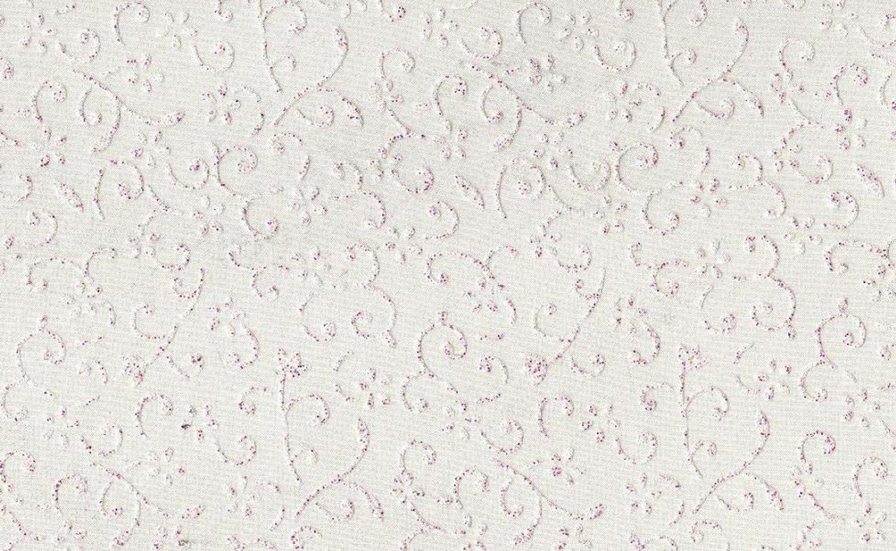1 Yard Glittering Floral Crystal Organza Apparel Fabric 58/60" Width