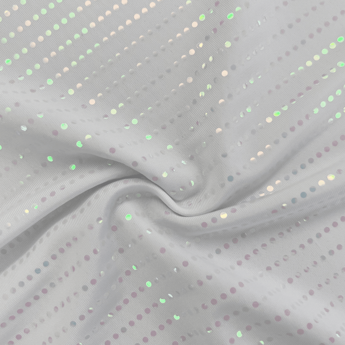 Waterfall Polyester Spandex Iridescent Fabric