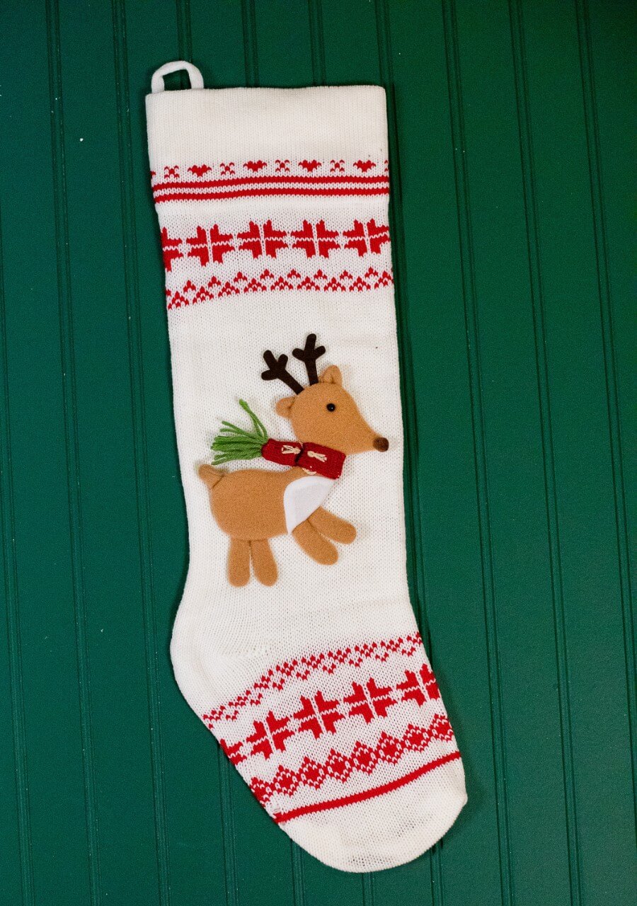 Knit Fabric Very Merry Stocking