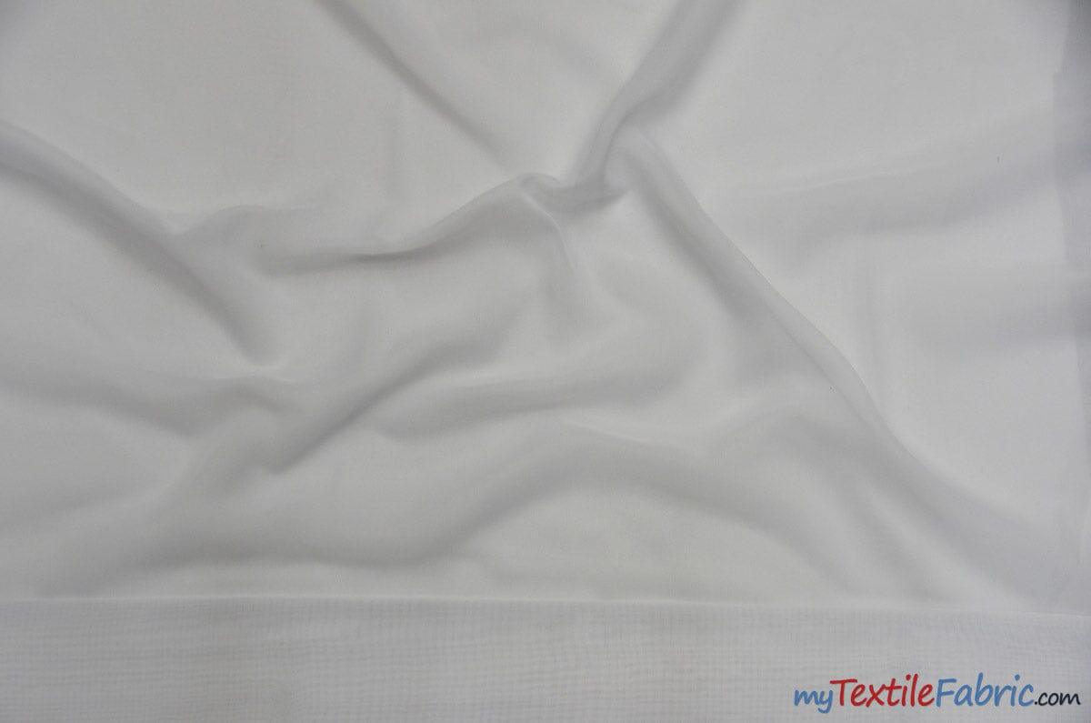 Polyester Chiffon Fabric - Super Soft, Flowy, Sheer, 58/60" Width, 100% Polyester (By The Continuous Yards & Bolts)