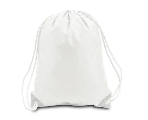 Drawstring Bag Fabric - White, 14" X 17" (1 Piece)