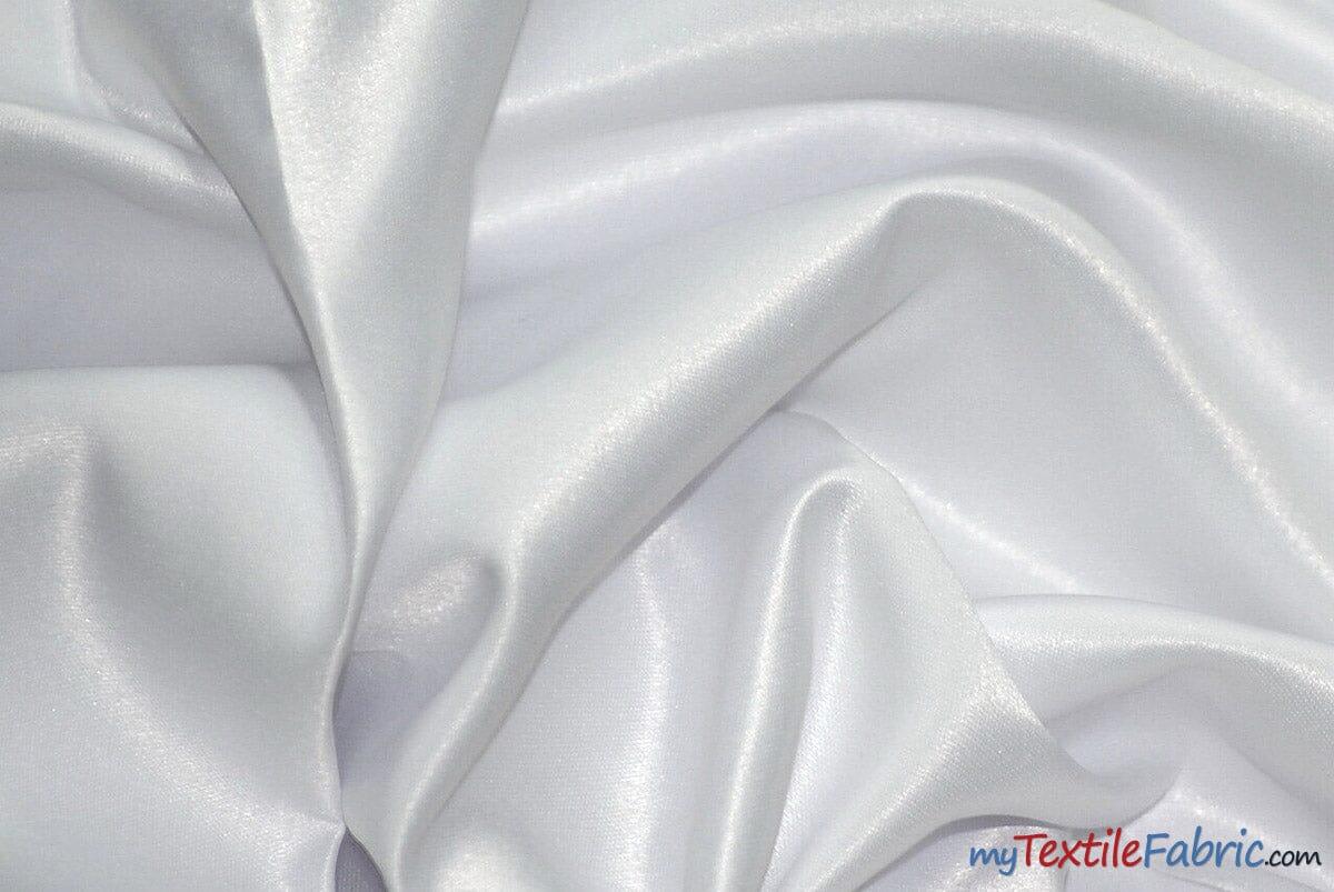 Stretch Matte Satin Peau De Soie Polyester Fabric - Solid, 58/60" Width (1 Yard)
