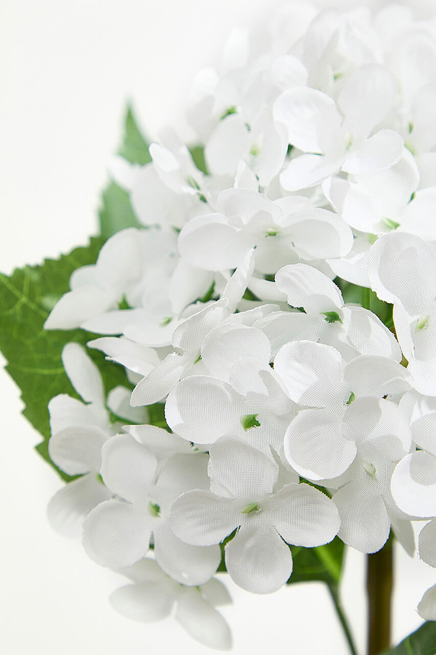 22" Hydrangea Spray - White