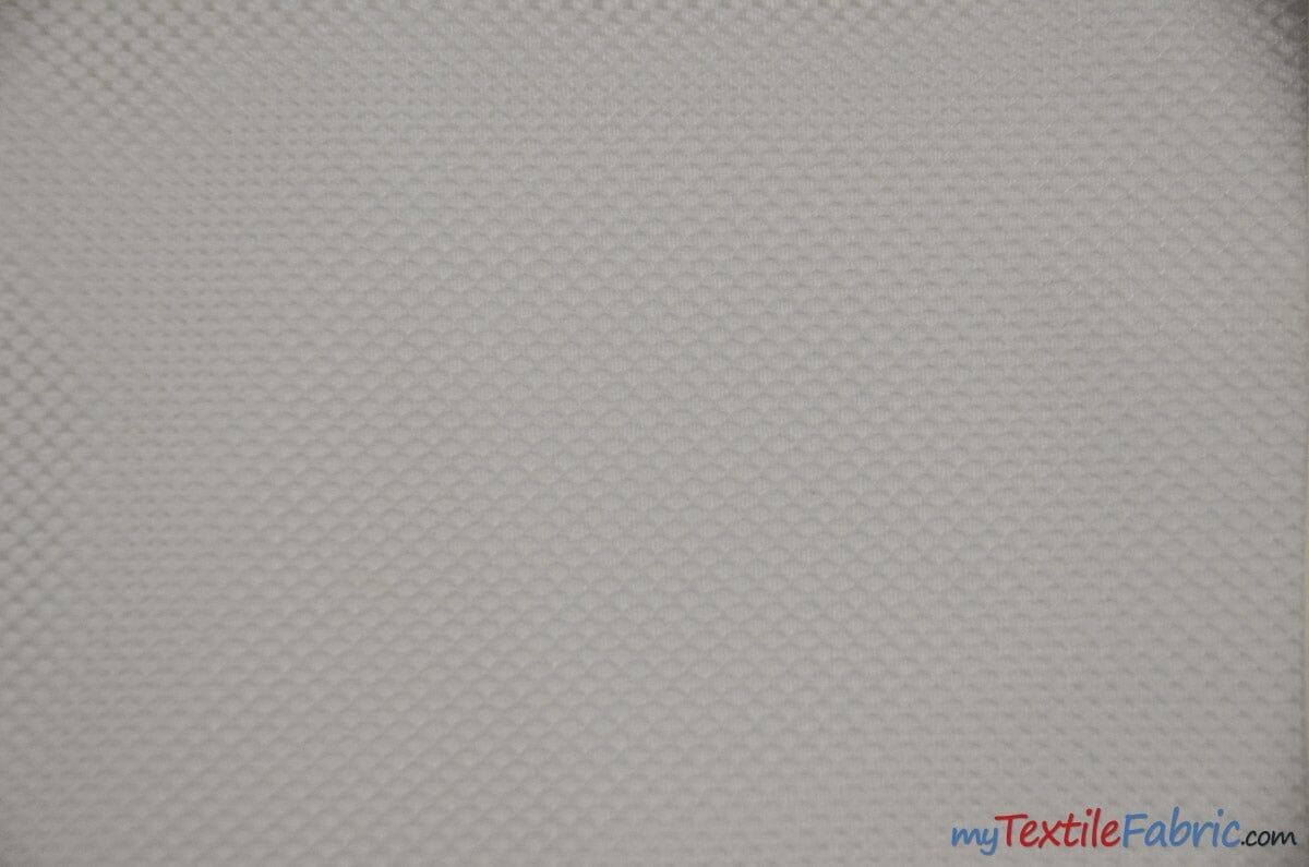 Italian Hard Net Polyester Fabric - Black And White Netting, 54" Width (1 Yard)