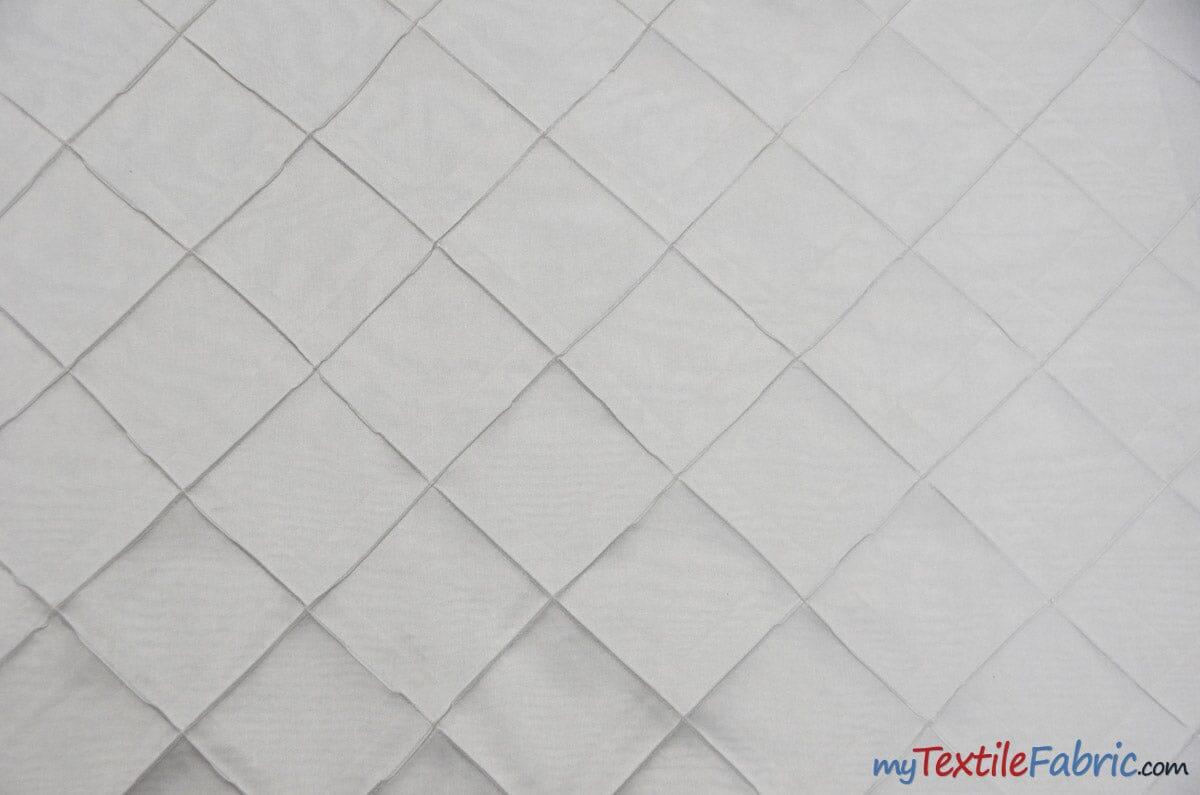 Taffeta Pintuck Fabric - 4" X 4" Diamond Pattern, 58" Width, Multiple Colors (1 Yard)
