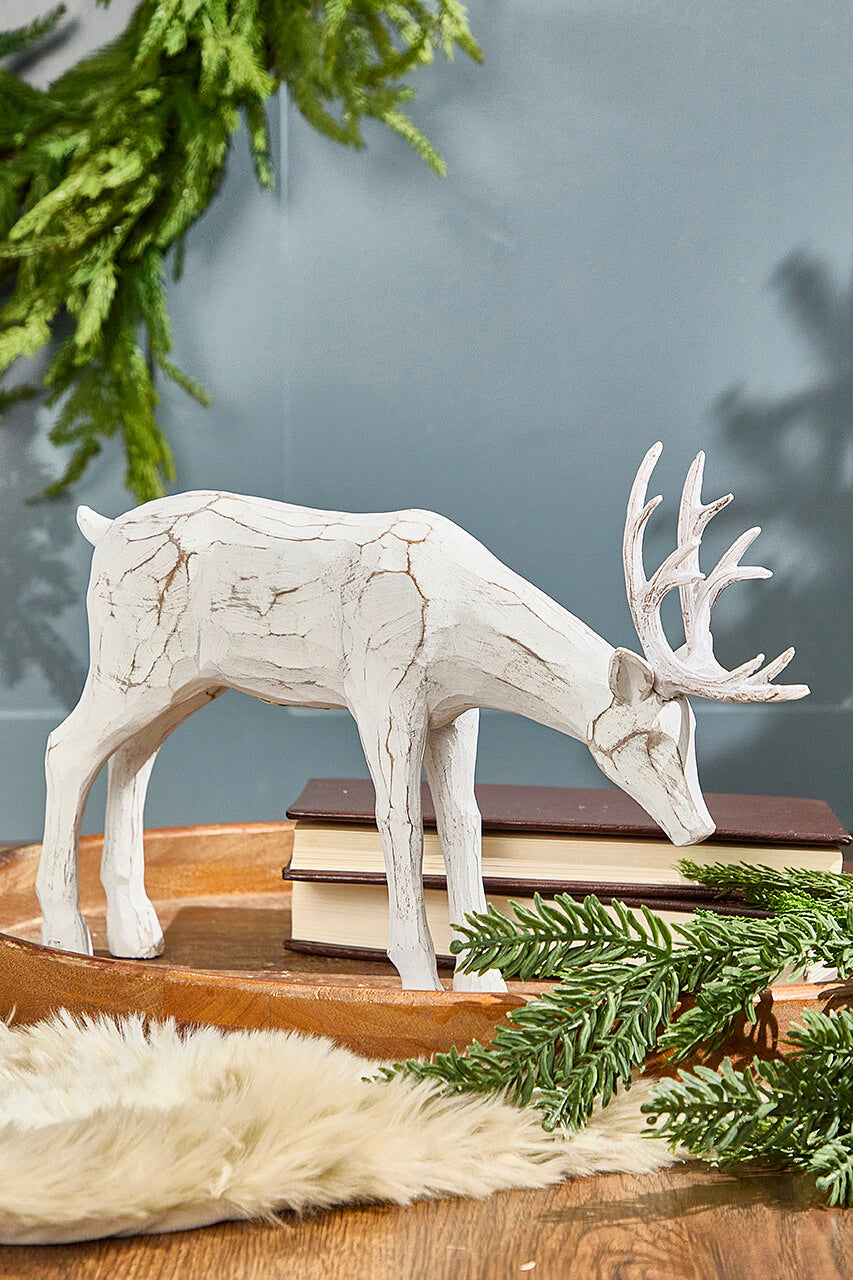12-14" Resin Carved Deer