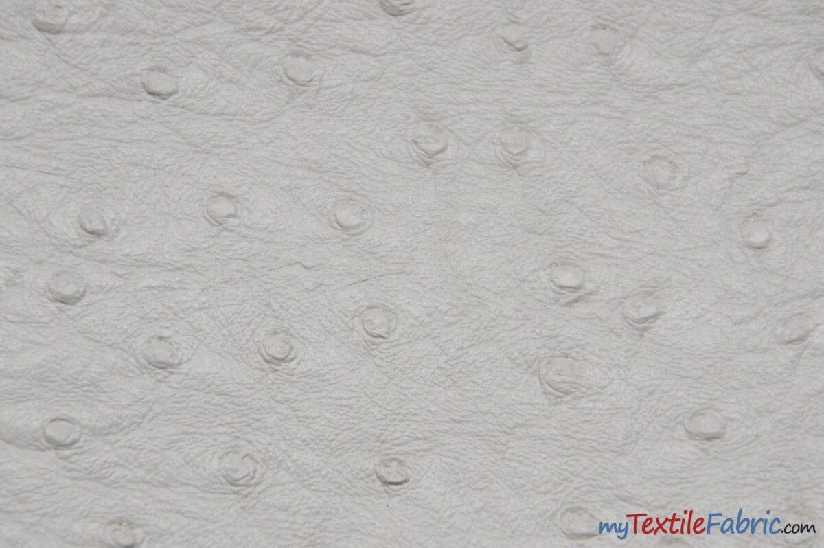 Ostrich Vinyl Faux Leather Vinyl Fabric - Ostrich Texture, 54" Width (1 Yard)