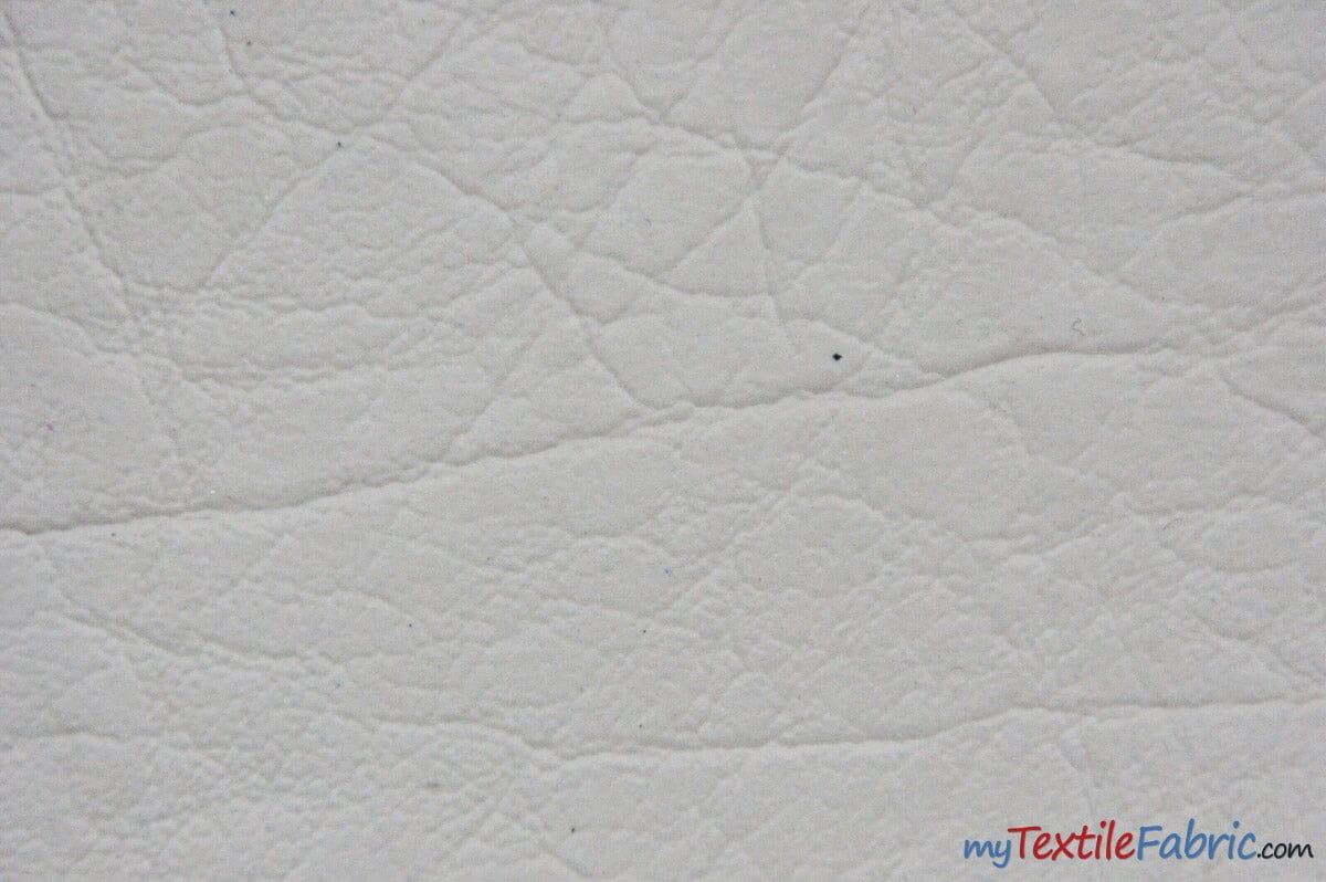 Heavy Duty Textured Vinyl Fabric - Upholstery Weight, Textured Faux Leather, 54" Width, Multiple Colors (1 Yard)