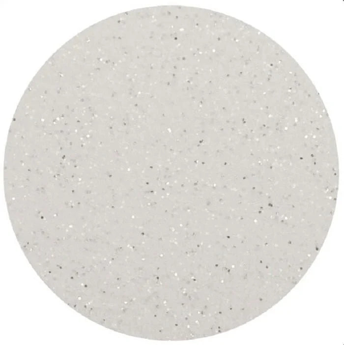 Glitter Vinyl Heat Transfer Vinyl - White Flakes, 20" H X 12" W (1 Foot)