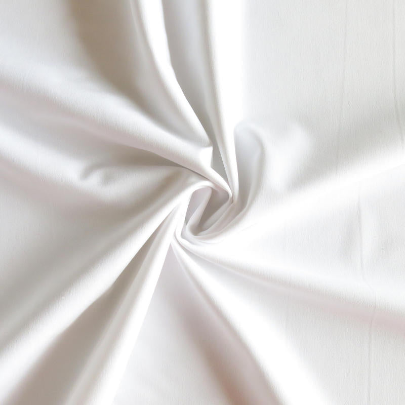 Stretch Woven Fabric Pearl White