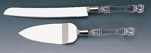 Silver Wedding Cake Knife and Server Set Bulk Wholesale Deal