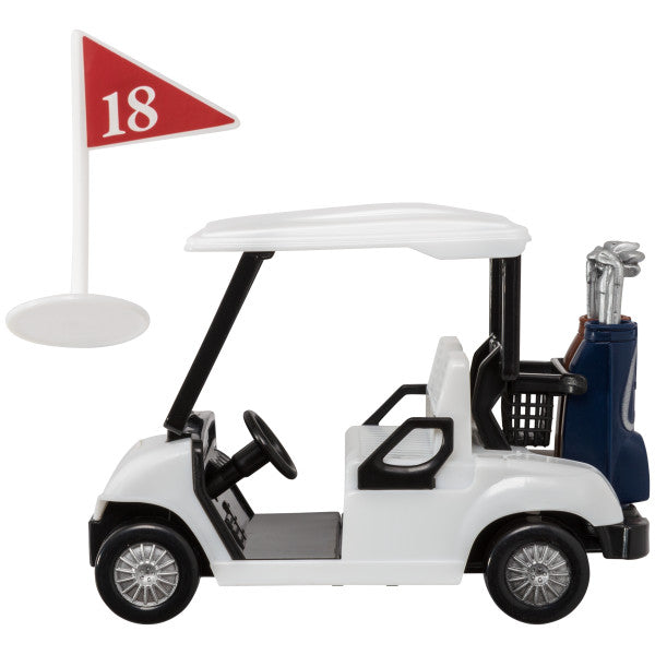 Golf Cart and 18t Hole Flag Cake Decorating Set – 2 Piece