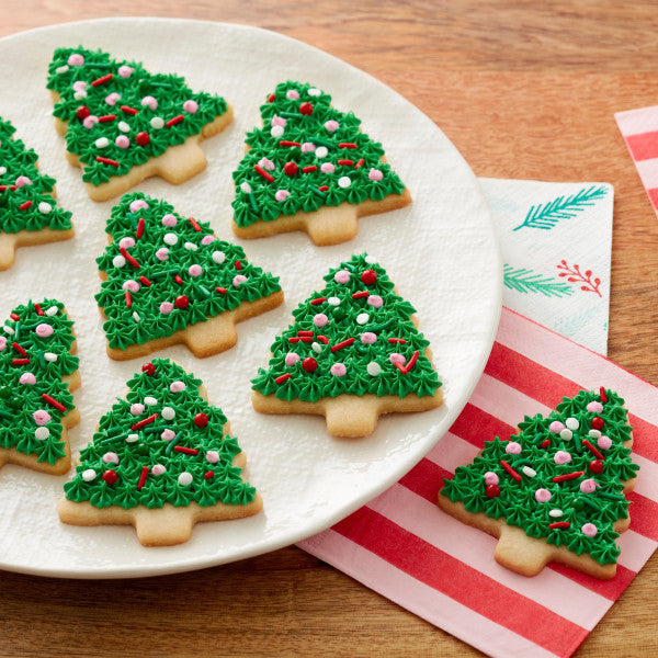 Wilton Comfort Grip Large Plastic Christmas Tree Cookie Cutter, 3.35-Inch