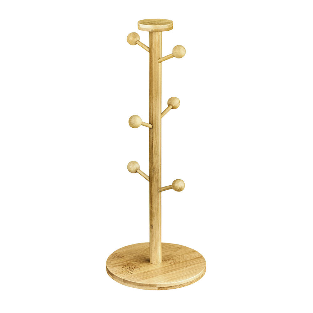 Wilmax WL-771016/A Natural Bamboo Stand 15.25" x 6" (39 x 15.5 Cm) with 6 Pegs