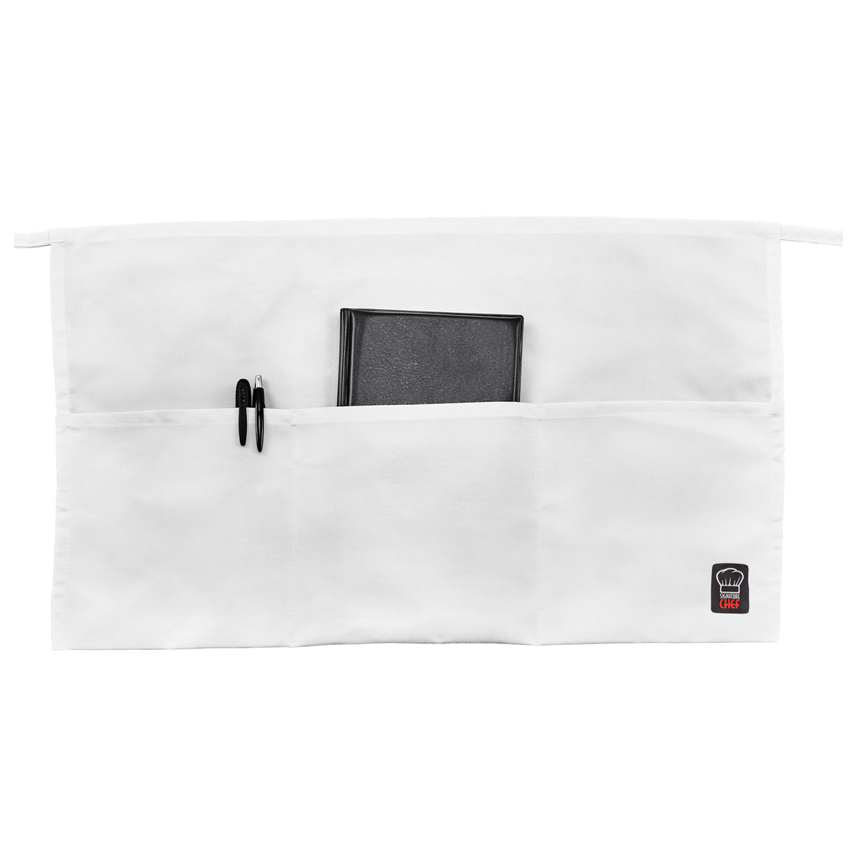 Winco Waist Apron, 21-3/4"L x 12-1/2"W - White