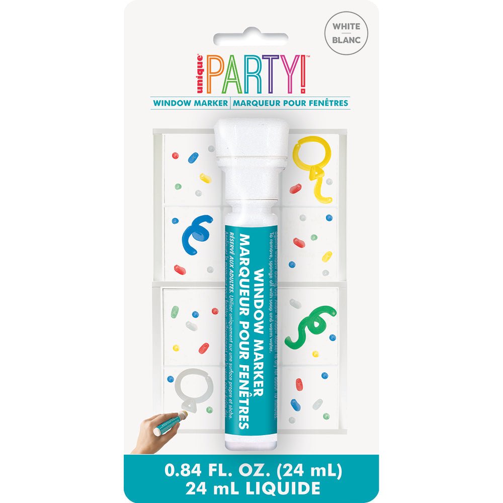 White Window Marker