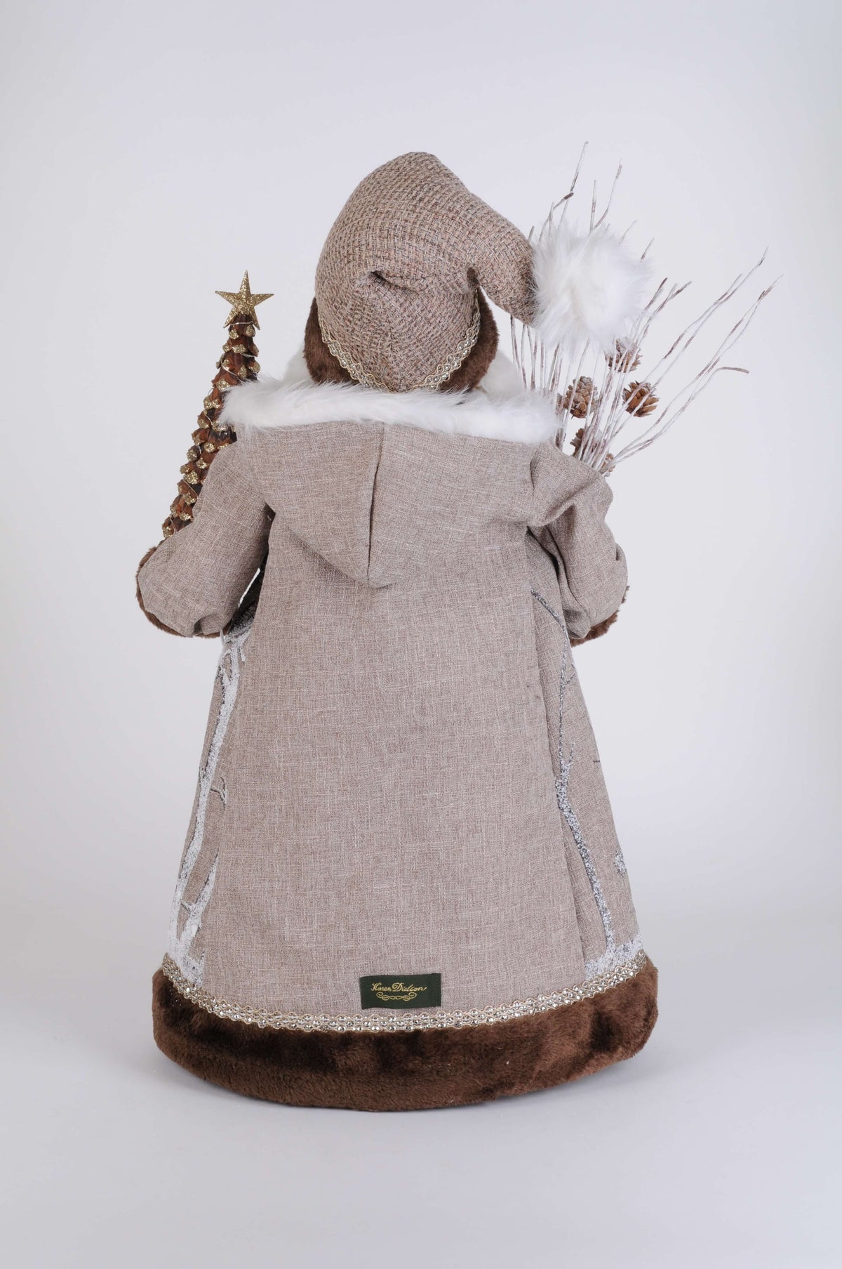 Lighted Winter Woods Santa