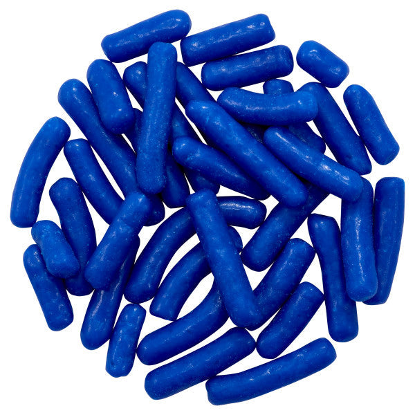 DecoPac Dark Blue Navy Jimmies Sprinkles 26 oz. handheld container