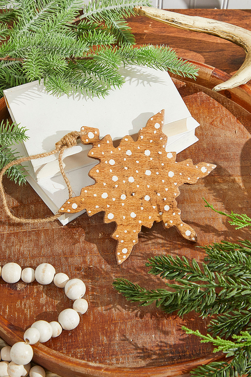 8" Wood Star Ornament