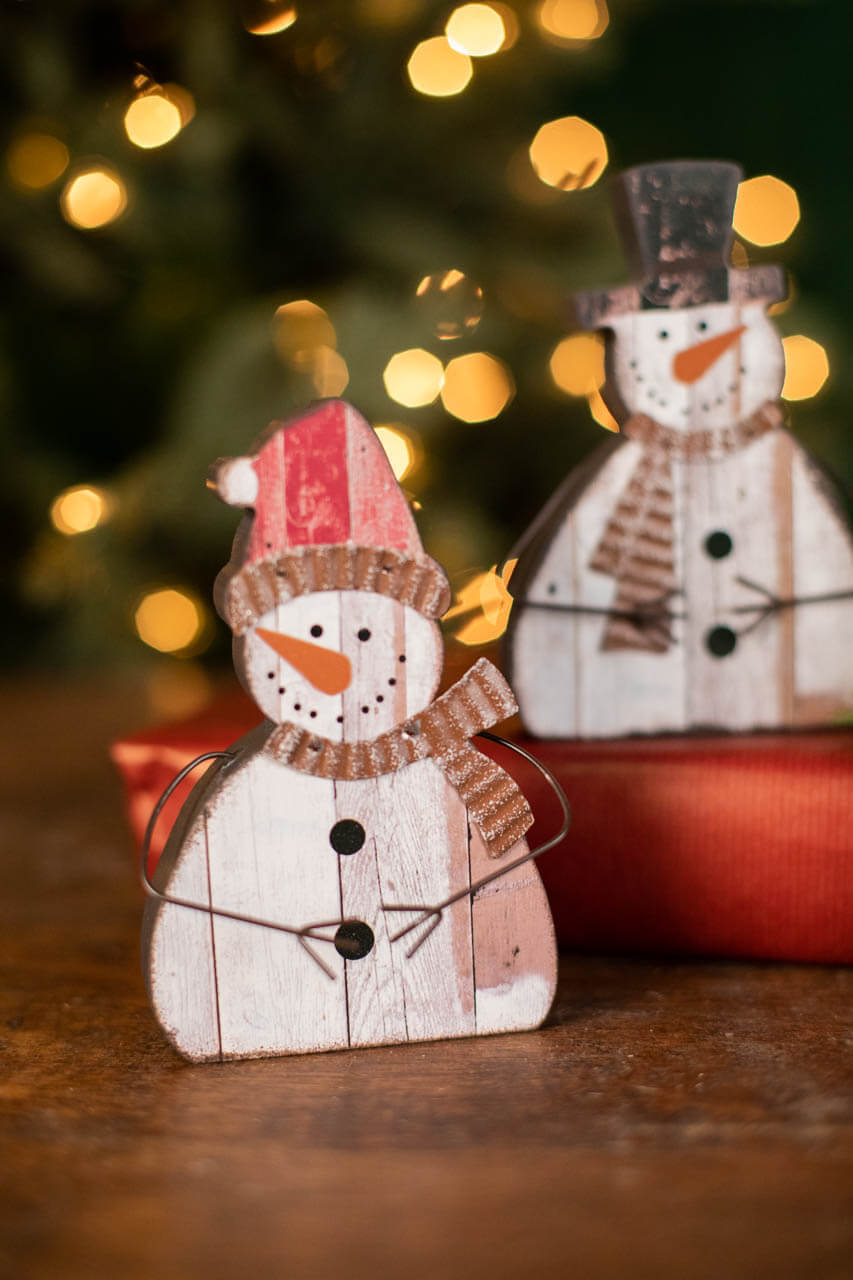 6" Santa/Snowman Decoration